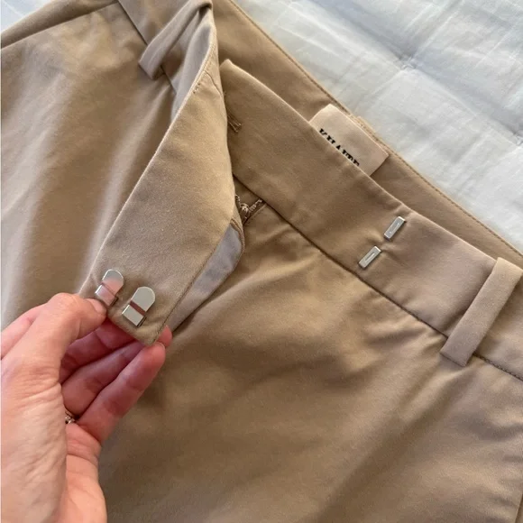 KHAITE 2 Magdeline Pant Khaki Classic Beige Women's Trousers - Picture 9 of 11